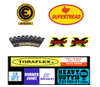 Curing sticker for rubber